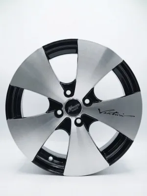 Llanta FC5031 Aro 15 Ancho 6.5 4/100 ET 20 Black Machine Face
