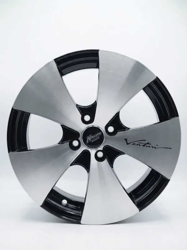 Llanta FC5031 Aro 15 Ancho 6.5 4/100 ET 20 Black Machine Face